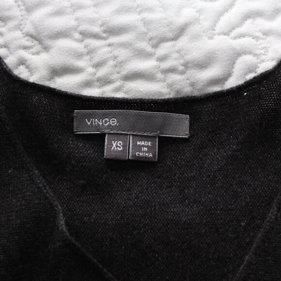 Vince Wool Cashmere V-neck oversized sweater Gray Size XS - Picture 3 of 6